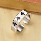 FuAttract Destiny Guidance Angel Number Stainless Steel Adjustable Ring - 444 - image 13