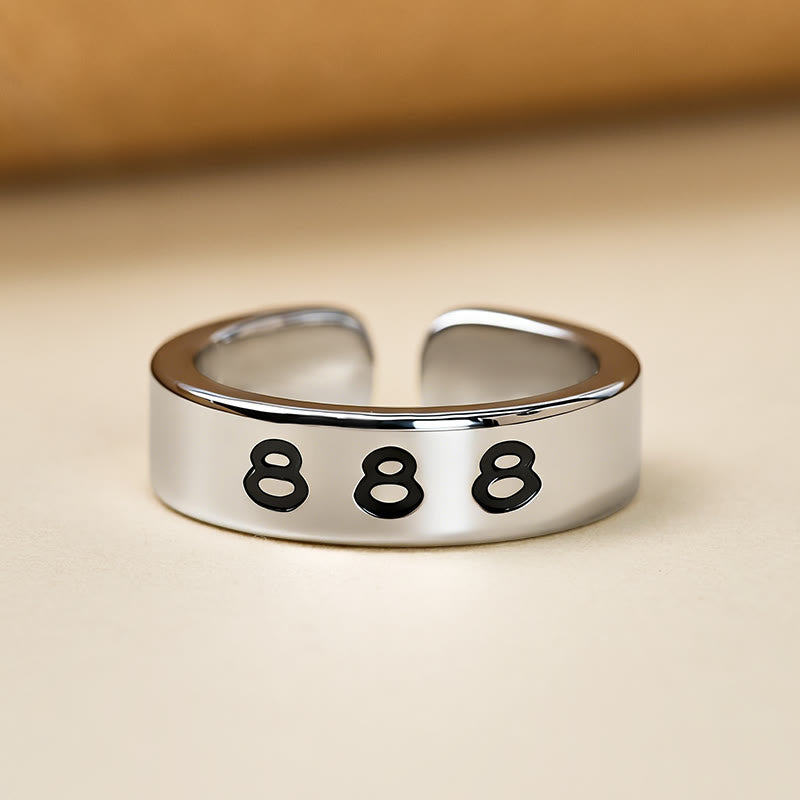 FuAttract Destiny Guidance Angel Number Stainless Steel Adjustable Ring - image 22