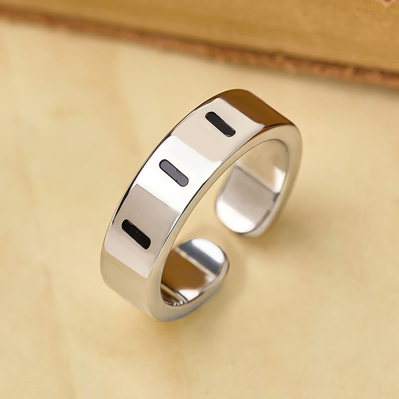 FuAttract Destiny Guidance Angel Number Stainless Steel Adjustable Ring - 111 - image 7