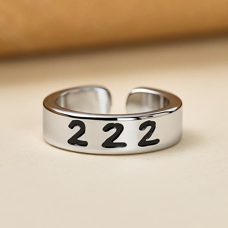 FuAttract Destiny Guidance Angel Number Stainless Steel Adjustable Ring - image 12