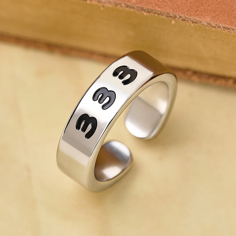 FuAttract Destiny Guidance Angel Number Stainless Steel Adjustable Ring - 333 - image 0