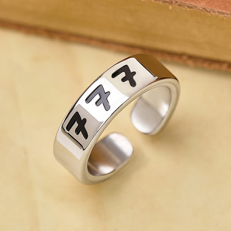 FuAttract Destiny Guidance Angel Number Stainless Steel Adjustable Ring - 777 - image 19