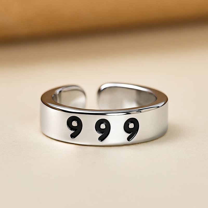 FuAttract Destiny Guidance Angel Number Stainless Steel Adjustable Ring - image 24