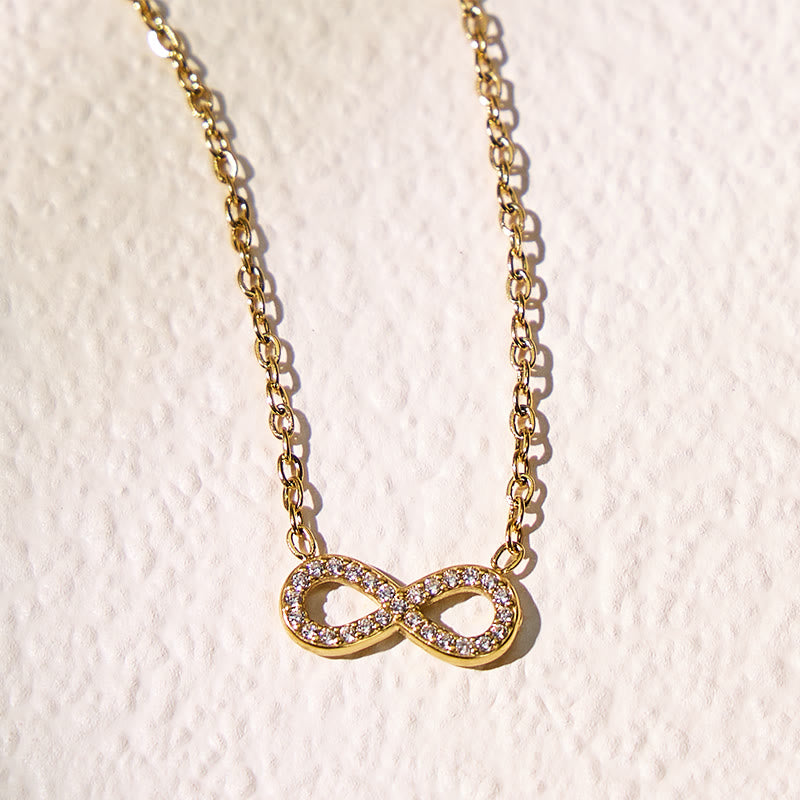 FuAttract Self-Love Emotional Balance Zircon Infinity Stainless Steel Necklace - image 3