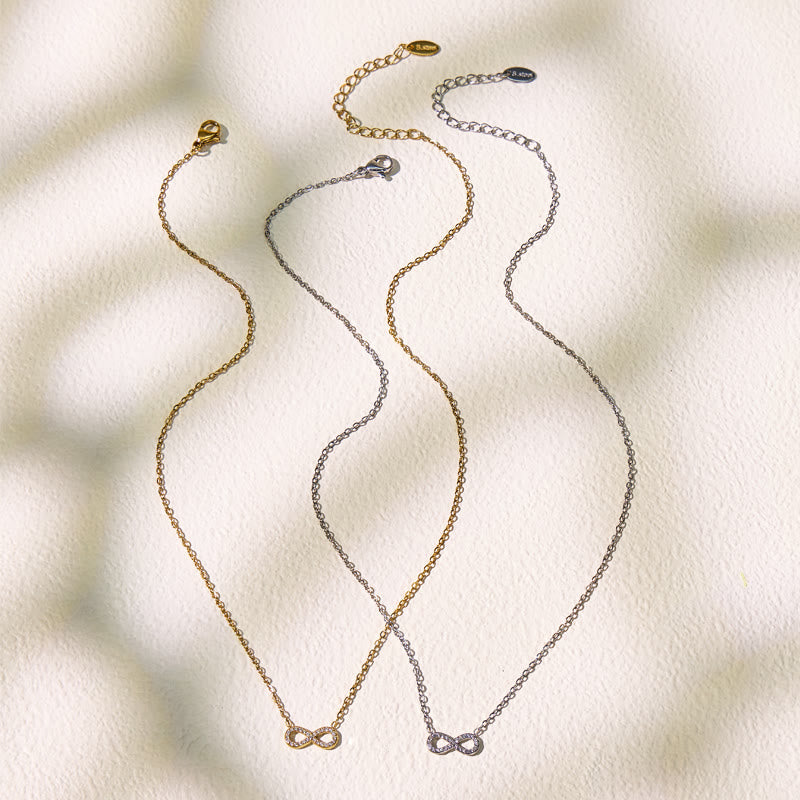 FuAttract Self-Love Emotional Balance Zircon Infinity Stainless Steel Necklace - image 8