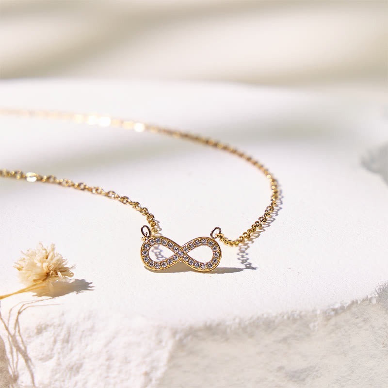 FuAttract Self-Love Emotional Balance Zircon Infinity Stainless Steel Necklace - image 2