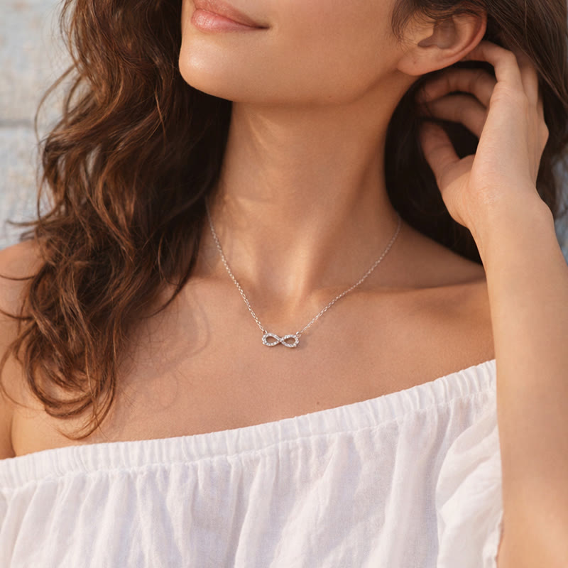 FuAttract Self-Love Emotional Balance Zircon Infinity Stainless Steel Necklace - image 5