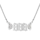 FuAttract Angel Number Titanium Steel Destiny Necklace for Life Guidance & Energy - Silver - 888 - image 26