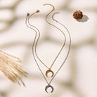 FuAttract Calm Energy Inner Balance Minimalist Crescent Moon Stainless Steel Necklace - image 7