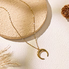 FuAttract Calm Energy Inner Balance Minimalist Crescent Moon Stainless Steel Necklace - image 4