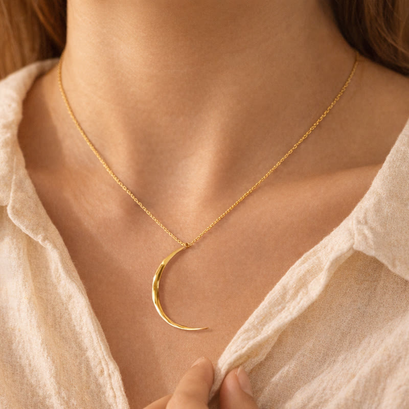 FuAttract Emotional Balance & Natural Rhythm Alignment Crescent Moon Flow Necklace - image 4