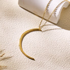 FuAttract Emotional Balance & Natural Rhythm Alignment Crescent Moon Flow Necklace - Gold - image 0