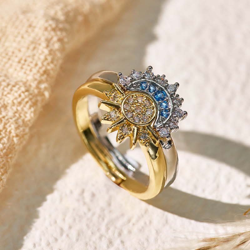FuAttract Sun & Moon Balance Ring Bracelet for Inner Harmony & Emotional Control - image 2