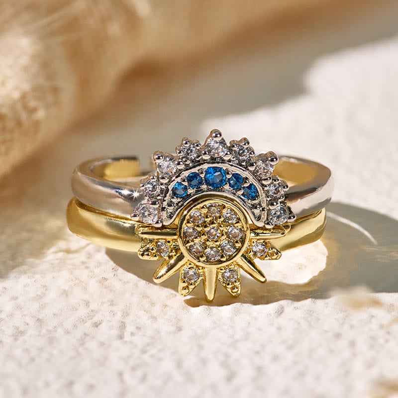 FuAttract Sun & Moon Balance Ring Bracelet for Inner Harmony & Emotional Control - image 1
