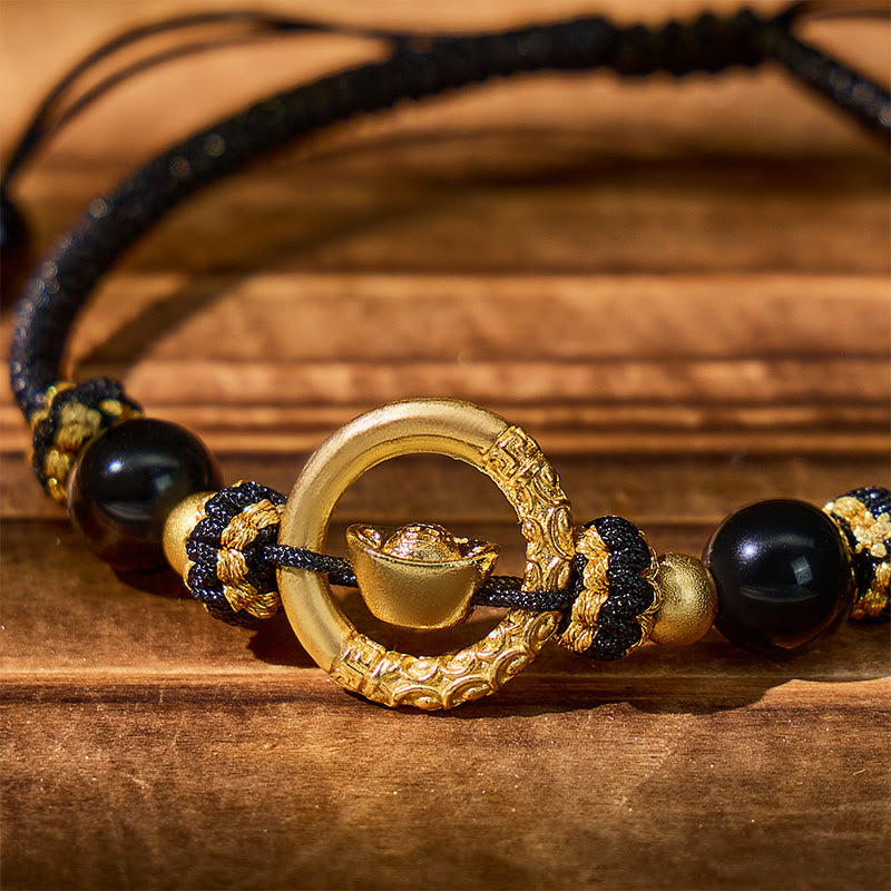 FuAttract Clarity Protection & Focus Black Obsidian Adjustable Bracelet  - image 6