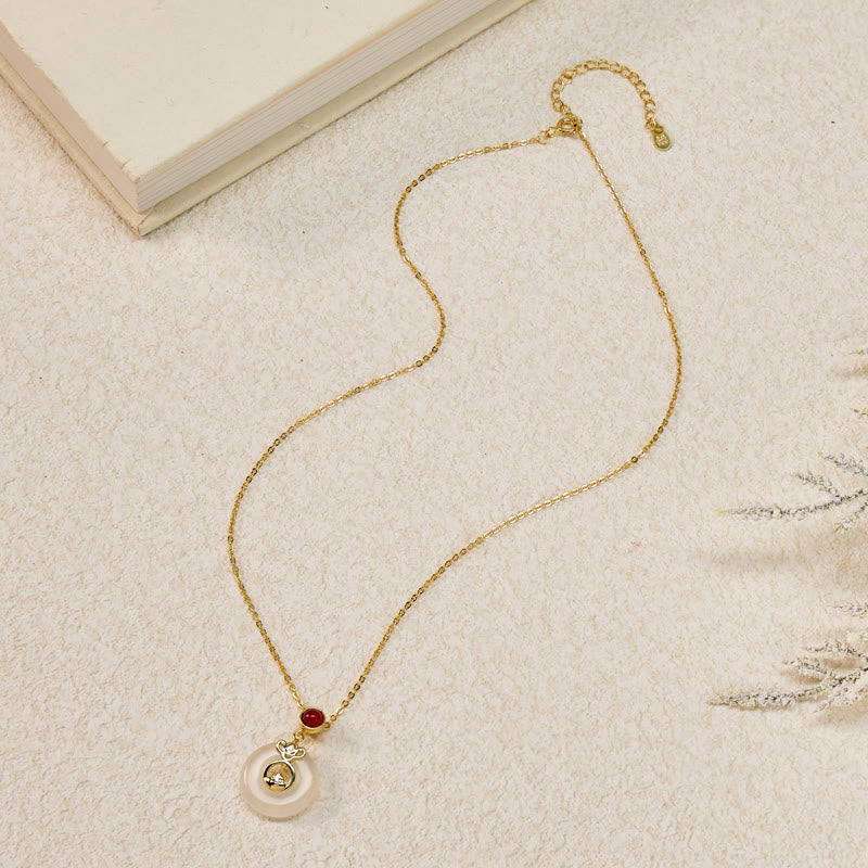 FuAttract Protection Luck Balance Chinese Zodiac S999 Silver Red Agate Necklace  - image 6