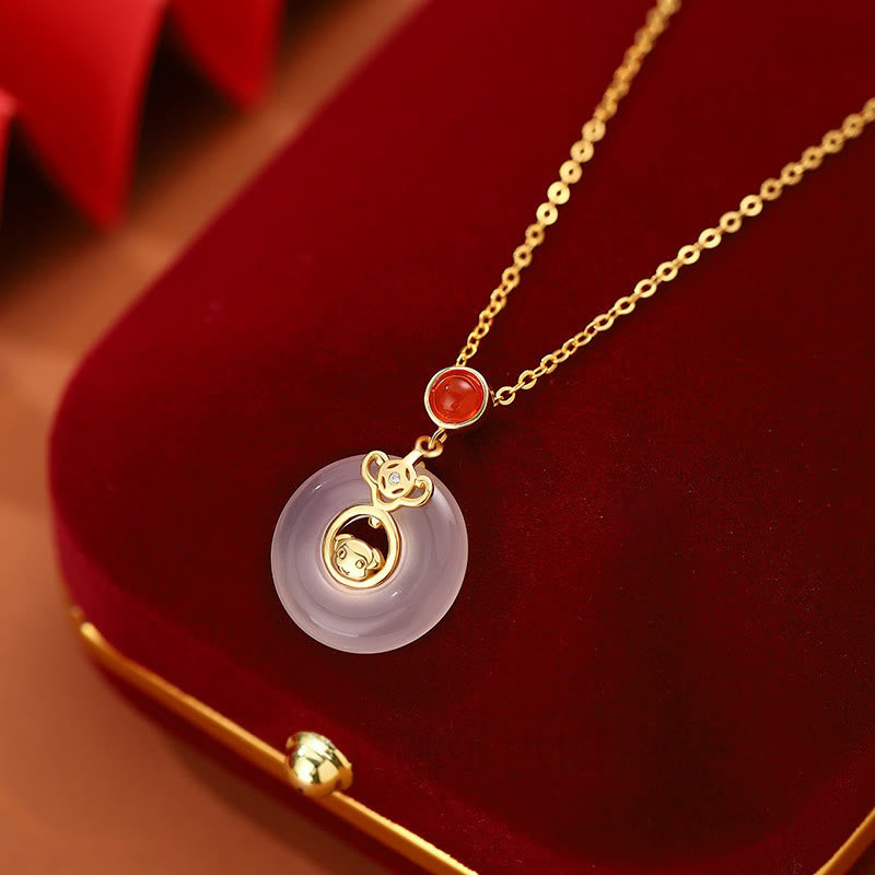 FuAttract Protection Luck Balance Chinese Zodiac S999 Silver Red Agate Necklace  - Dog - image 22