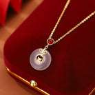 FuAttract Protection Luck Balance Chinese Zodiac S999 Silver Red Agate Necklace  - Pig - image 23