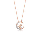 FuAttract Calm & Luck Crescent Moon Silver Zircon Chinese Zodiac Necklace With Horse Earrings - Rat Necklace - image 19