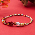 FuAttract Luck Protection & Harmony Chinese Zodiac Braided Cord Silver Charm Bracelet - Horse - image 0