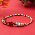 FuAttract Luck Protection & Harmony Chinese Zodiac Braided Cord Silver Charm Bracelet - Rooster - image 23