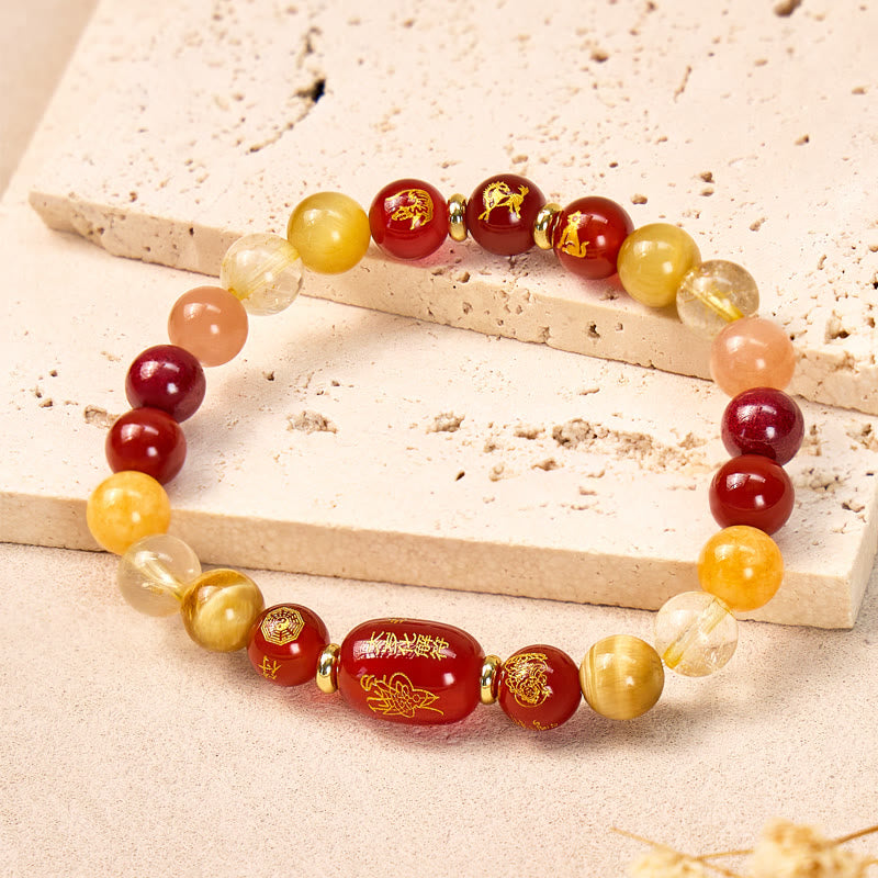 FuAttract Courage Prosperity & Confidence Chinese Zodiac Energy Bracelet   - 8mm - Horse - image 0
