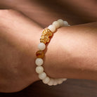 FuAttract Wealth & Emotional Balance Bracelet – White Jade Citrine Pyramid & Pixiu - image 3