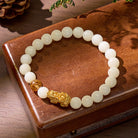 FuAttract Wealth & Emotional Balance Bracelet – White Jade Citrine Pyramid & Pixiu - image 2