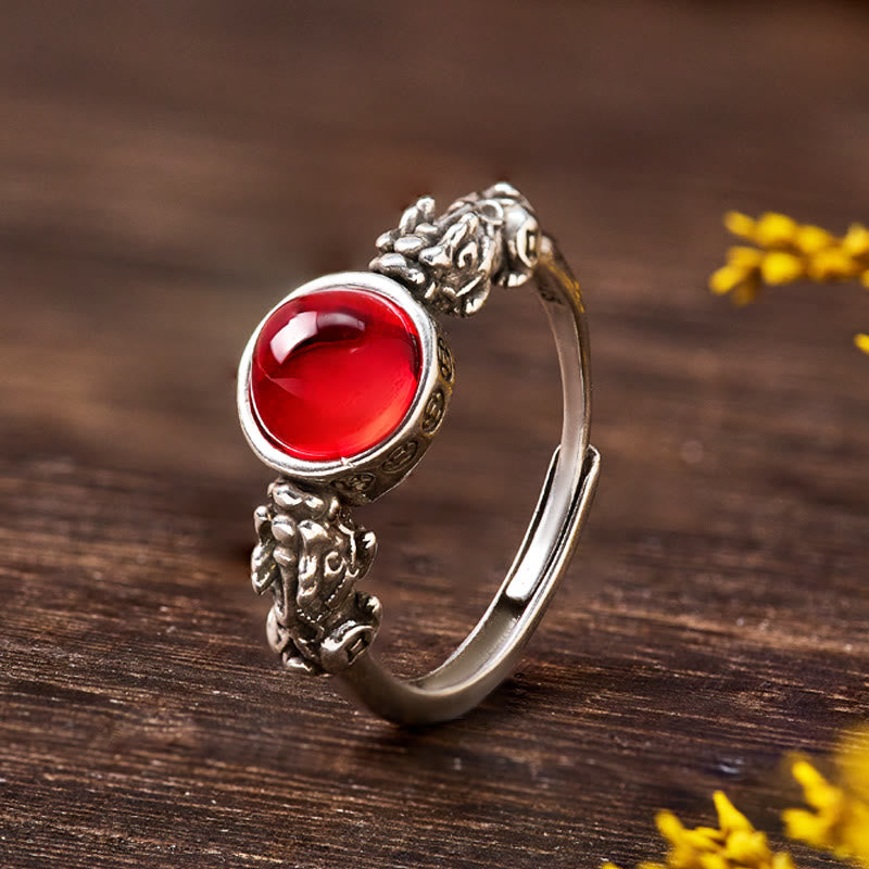 FuAttract Fortune Energy Flow Wealth & Protection Pixiu Ring - Silver - image 0