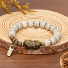 FuAttract Protection & Wealth Yak Bone Golden Obsidian Pixiu Energy Power Bracelet  - image 1