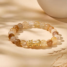 FuAttract Abundance & Positivity Energy Yellow Glue Flower Pixiu Bracelet  - 8mm - image 0