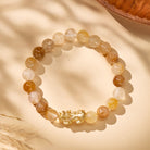 FuAttract Abundance & Positivity Energy Yellow Glue Flower Pixiu Bracelet  - image 2