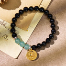 FuAttract Balance Protection Chinese Zodiac Black Onyx & Blue Chalcedony Bracelet - Dragon - image 15