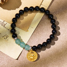 FuAttract Balance Protection Chinese Zodiac Black Onyx & Blue Chalcedony Bracelet - Horse - image 19