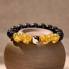 FuAttract Balance & Protection Black Obsidian Pixiu Yin Yang Bracelet - image 3
