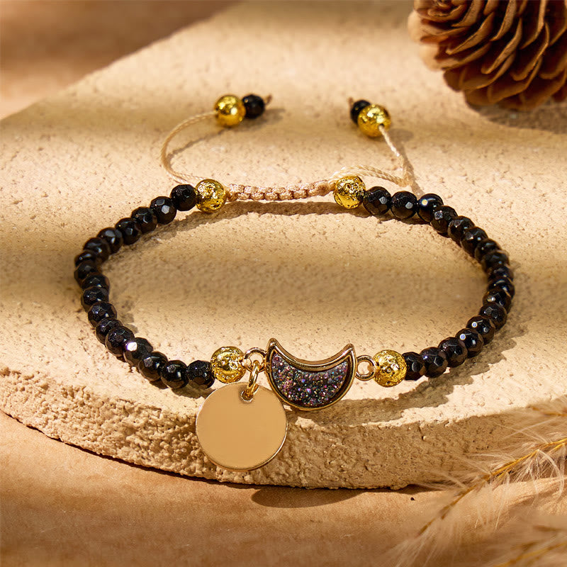FuAttract Calm & Energy Crescent Moon Bracelet – Multi-Stone Healing Collection - Black Onyx - image 14