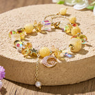 FuAttract Calm Energy & Emotional Balance Crescent Moon Crystal Bracelet - Yellow - image 7