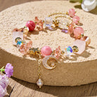 FuAttract Calm Energy & Emotional Balance Crescent Moon Crystal Bracelet - Pink - image 11