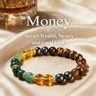 FuAttract Protection Courage Focus & Grounding Black Onyx & Tiger's Eye Bracelet  - 8mm - image 0