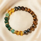 FuAttract Protection Courage Focus & Grounding Black Onyx & Tiger's Eye Bracelet  - image 1