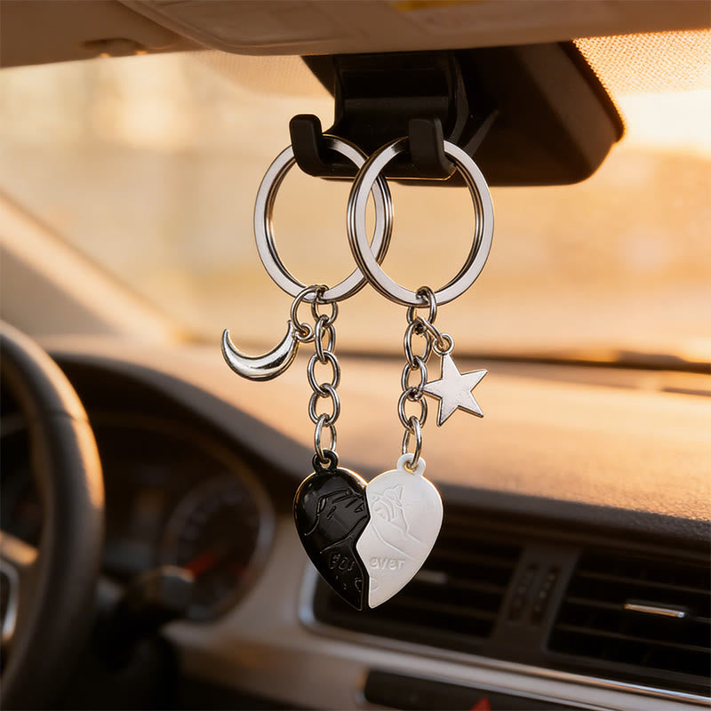 FuAttract Love Calm Energy Flow Heart & Crescent Moon Keychain - image 4