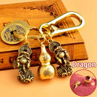 FREE Today: Fortune Protection Prosperity Flow Brass Chinese Zodiac Keychain with Pixiu - Dragon - image 16