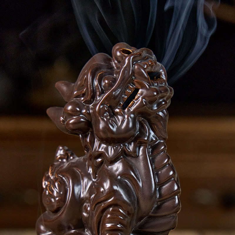 FuAttract Prosperity & Energy Pixiu Wealth Ceramic Incense Burners Desktop Ornaments - image 7