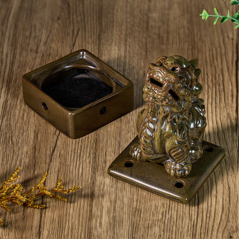 FuAttract Prosperity & Energy Pixiu Wealth Ceramic Incense Burners Desktop Ornaments - image 1