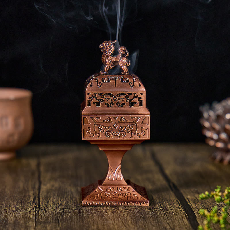 FuAttract Wealth Attraction Energy Pixiu Incense Burners Desktop Ornaments - Bronze - image 0