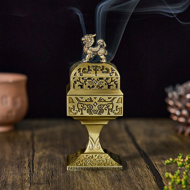 FuAttract Wealth Attraction Energy Pixiu Incense Burners Desktop Ornaments - Gold - image 7