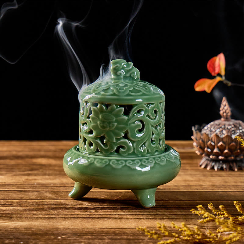 FuAttract Wealth Protection & Energy Balance Pixiu Celadon Incense Burners - Pixiu - image 0