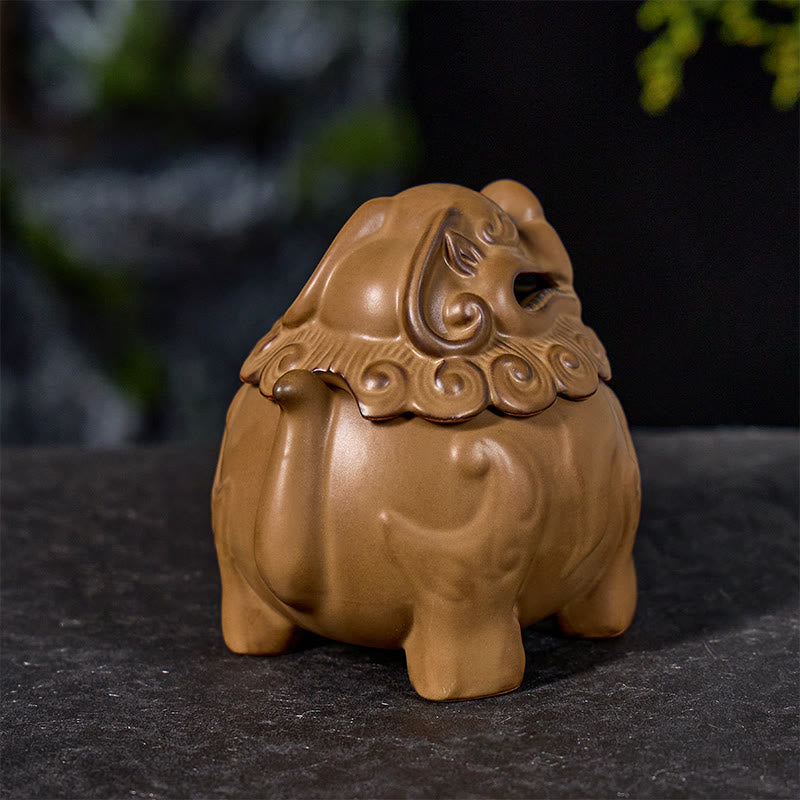 FuAttract Wealth Attraction Energy Balance Decor Pixiu Ceramic Incense Burners Desktop Ornaments - image 3