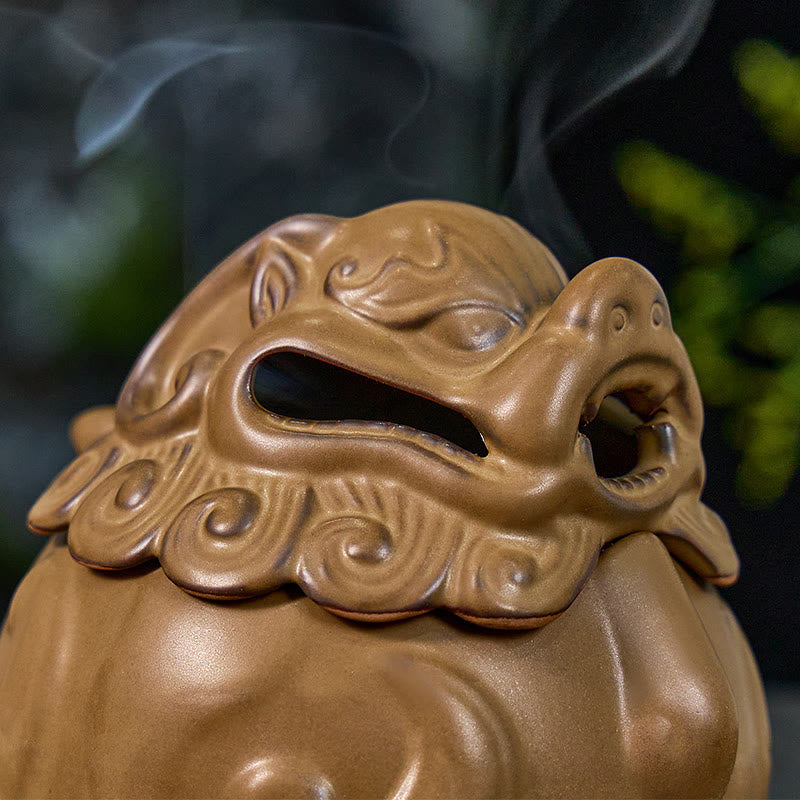 FuAttract Wealth Attraction Energy Balance Decor Pixiu Ceramic Incense Burners Desktop Ornaments - image 5