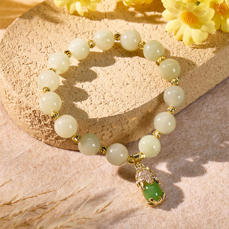 FuAttract Wealth Protection Grounded Energy Flow Shetai Jade Agate Pixiu Bracelet - image 1